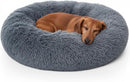 Donut Dog Bed Calming Soft Comfy Anti Anxiety Plush Dog Bed