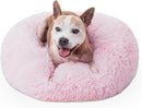 Donut Dog Bed Calming Soft Comfy Anti Anxiety Plush Dog Bed