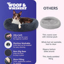 Donut Dog Bed Calming Soft Comfy Anti Anxiety Plush Dog Bed