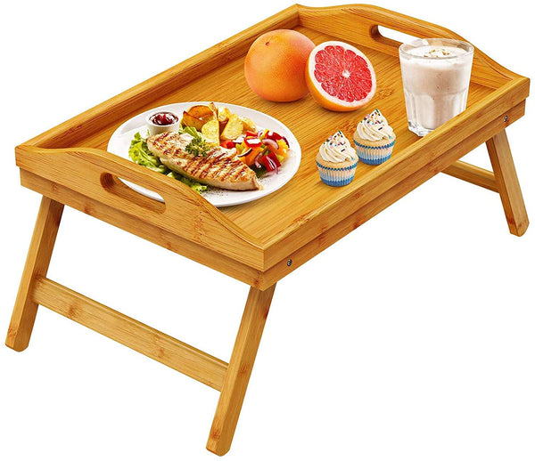 Bamboo Wooden Bed Breakfast Foldable Tray