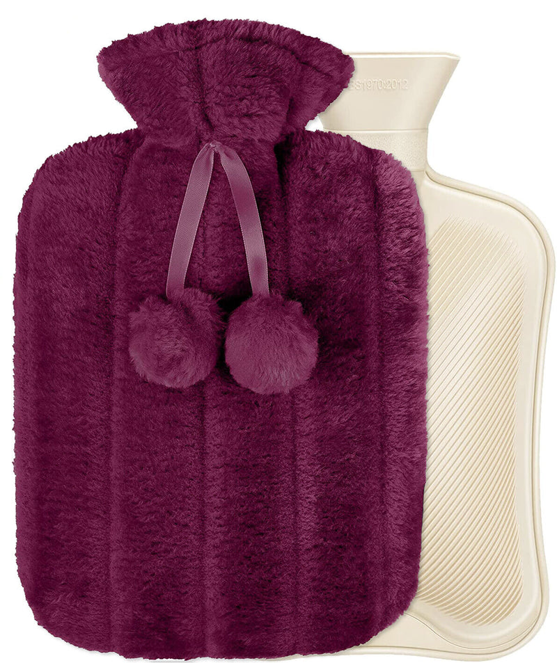 Hot Water Bottle with Soft Cosy Cover