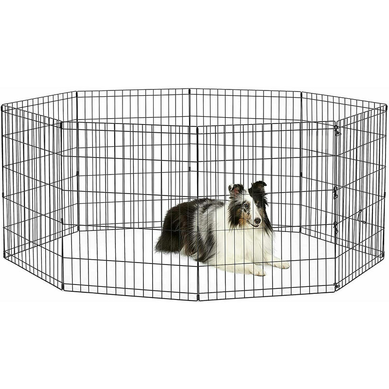 Dog Pen Puppy Pet Playpen Outdoor Run Foldable Animal Enclosure