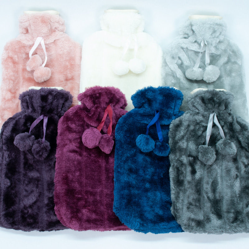 Hot Water Bottle with Soft Cosy Cover