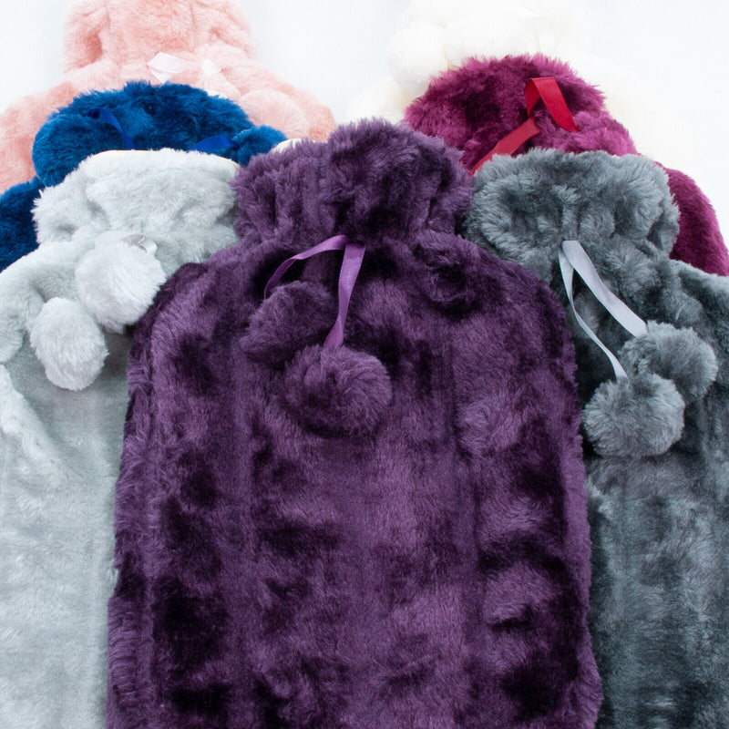 Hot Water Bottle with Soft Cosy Cover