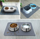 Pet Feeding Mat for Food and Water Bowls
