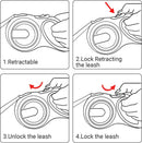 Retractable Dog Lead Extendable Training Dog Leash 3 Sizes