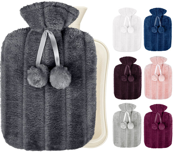 Hot Water Bottle with Soft Cosy Cover
