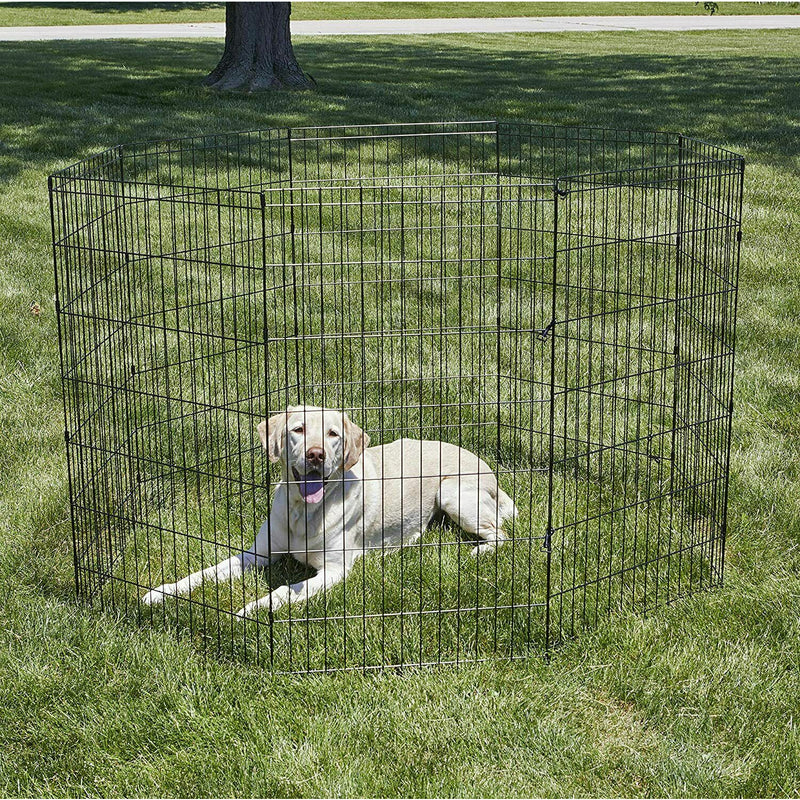Dog Pen Puppy Pet Playpen Outdoor Run Foldable Animal Enclosure