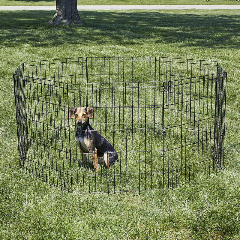 Dog Pen Puppy Pet Playpen Outdoor Run Foldable Animal Enclosure