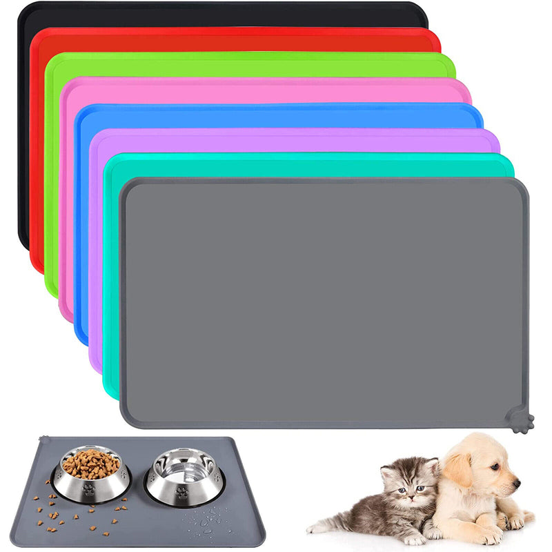 Pet Feeding Mat for Food and Water Bowls