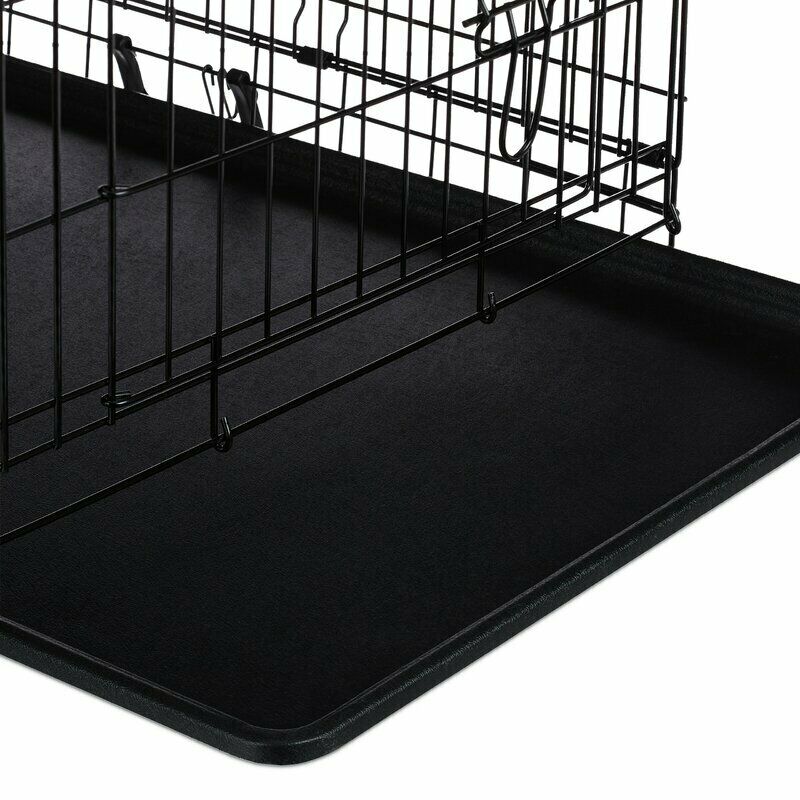 Dog Crate, Heavy Duty Dog Cage With 2 Doors